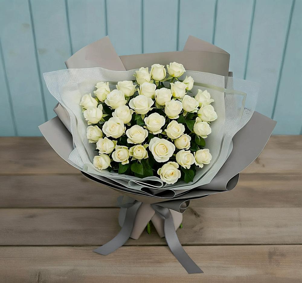 Букет Белоснежная нежность в Верхоянске