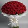 Букет 101 Красная роза Блэк Мэджик в Верхоянске