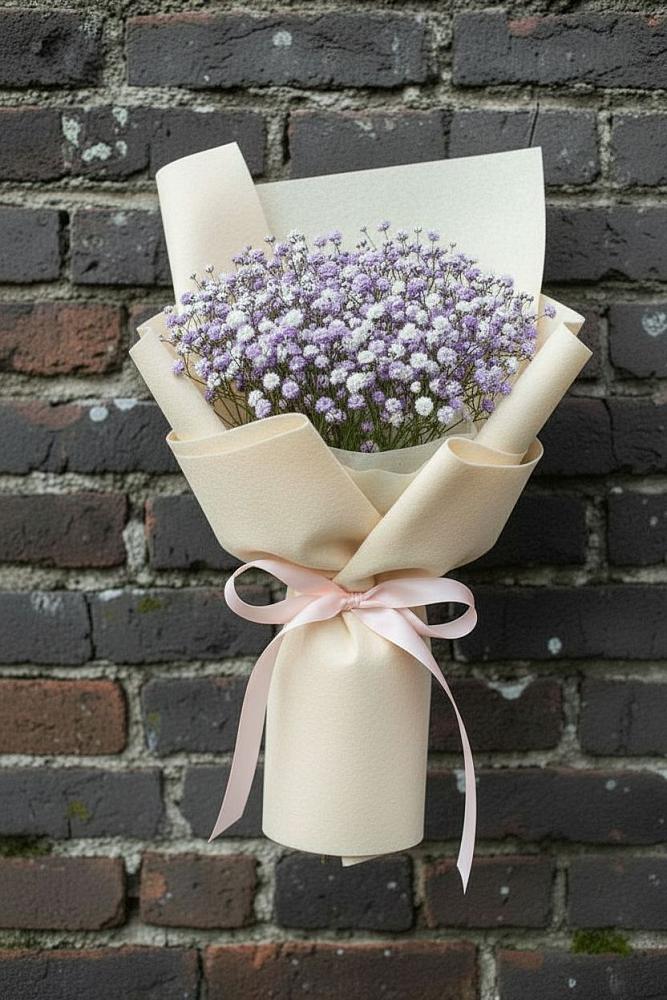 Букет цветов из: Гипсофила в Верхоянске