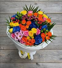 Букет цветов из:  Розы и Хризантемы в Верхоянске