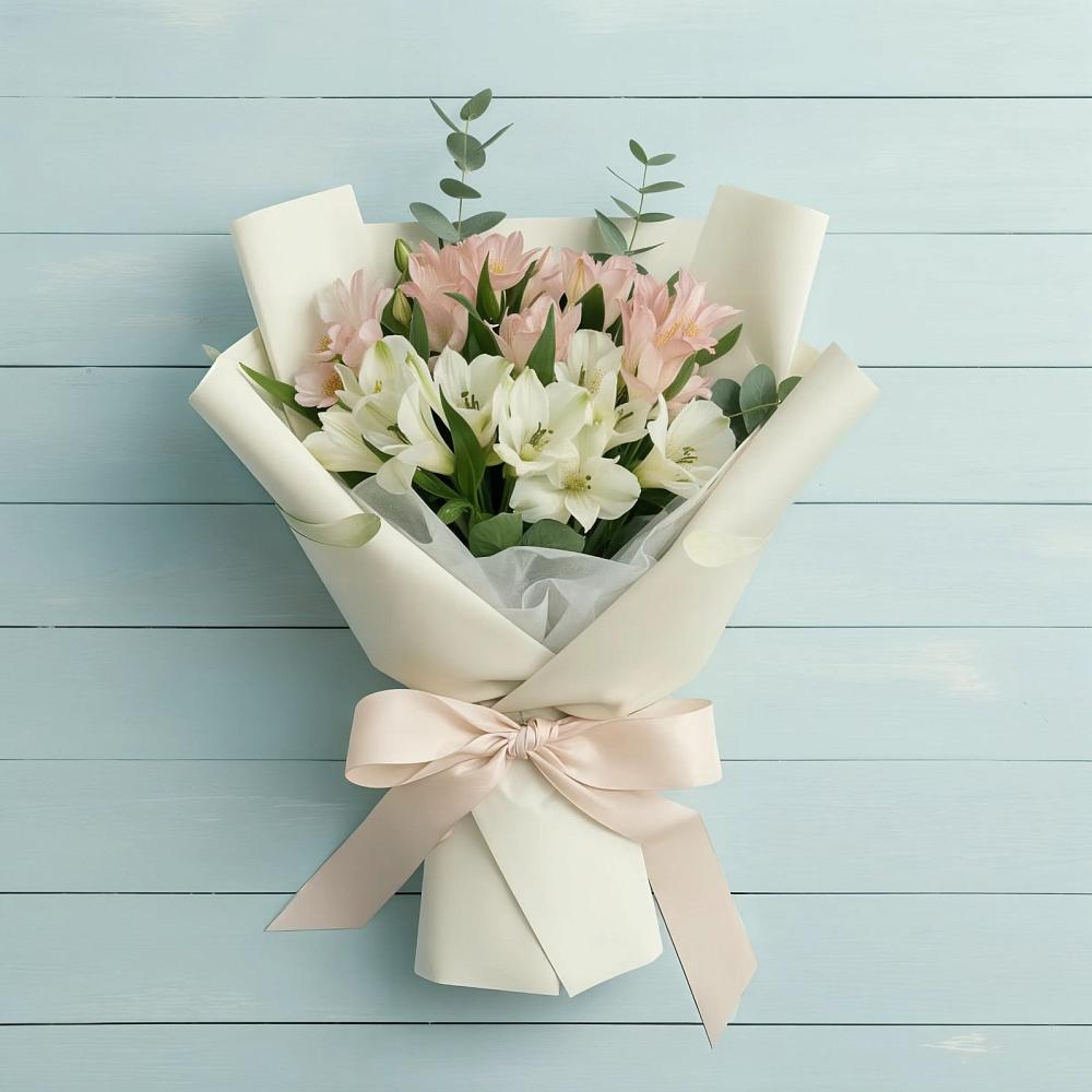 Букет цветов из: Альстромерии в Верхоянске