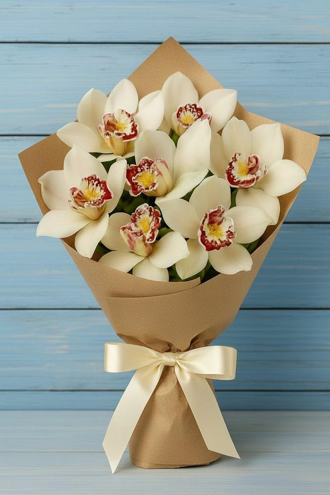 Букет цветов из: Орхидеи и Розы в Верхоянске