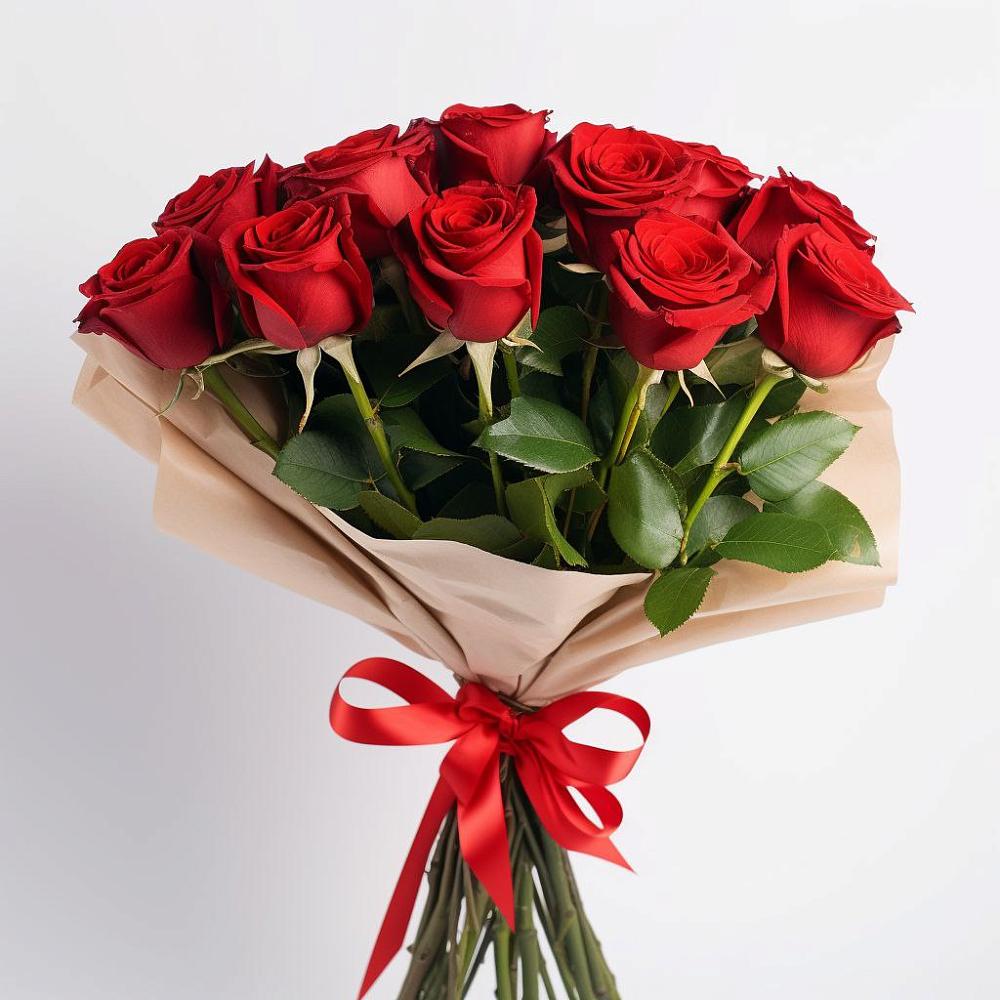 Букет 11 Красных роз Эдлесс Лав в Верхоянске