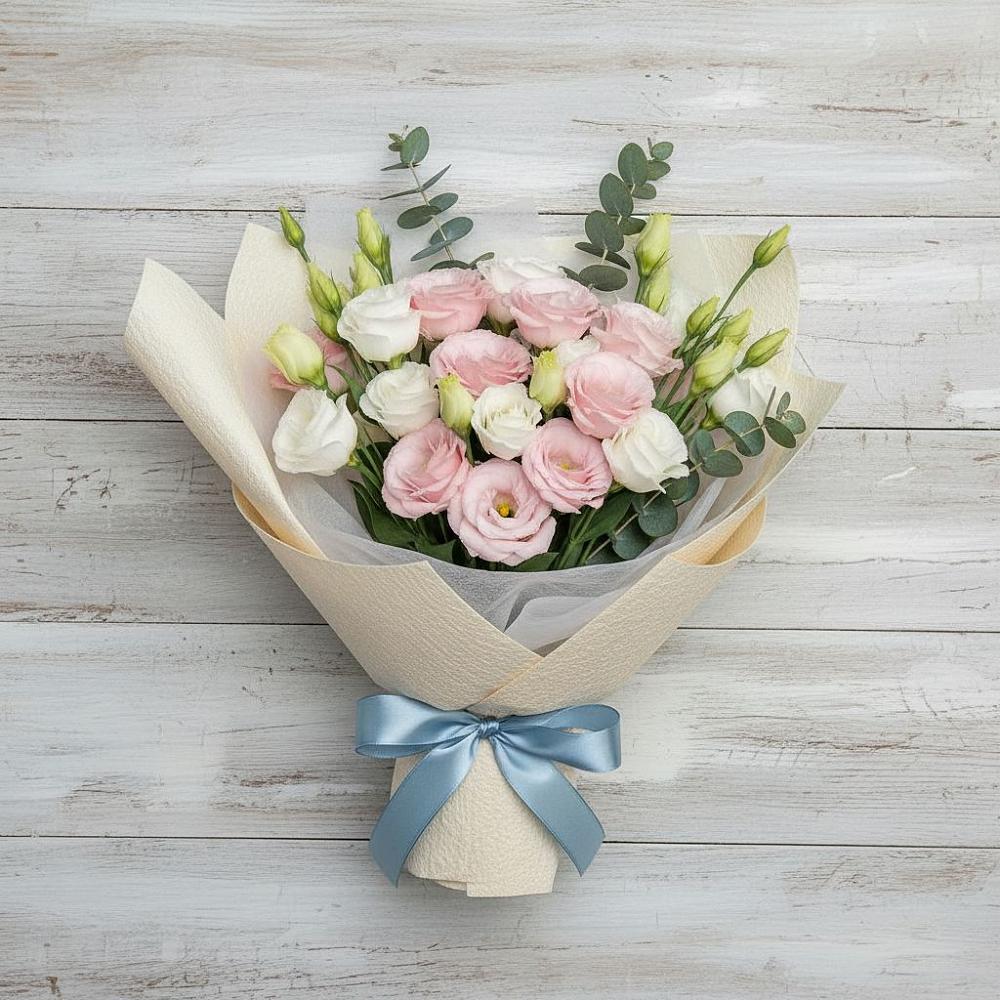 Букет цветов из: Лизиантусы в Верхоянске