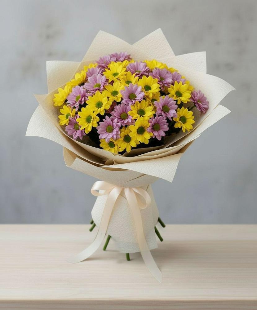 Букет цветов из: Хризантемы в Верхоянске